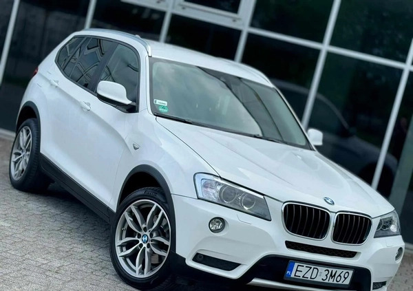 BMW X3 cena 72900 przebieg: 139000, rok produkcji 2014 z Torzym małe 781